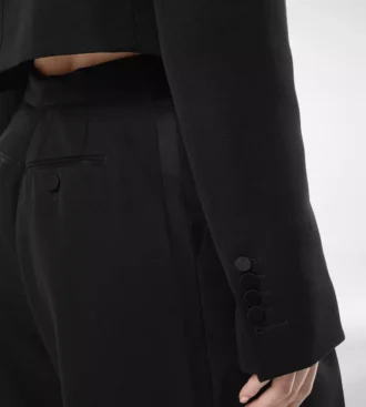 Sharp Wool Tuxedo Jumpsuit