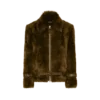 Shearling Blouson with Leather Details Shearling Blouson with Leather Details