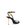 Shiny Leather Padlock Pointy Naked Sandal 85Mm Shiny Leather Padlock Pointy Naked Sandal 85Mm