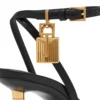 Shiny Leather Padlock Pointy Naked Sandal 85Mm Shiny Leather Padlock Pointy Naked Sandal 85Mm