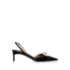 Shiny Leather T Latch Slingback Shiny Leather T Latch Slingback
