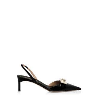 shiny leather t latch slingback 1 330x367 - Shiny Leather T Latch Slingback