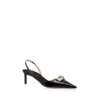Shiny Leather T Latch Slingback Shiny Leather T Latch Slingback