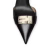 Shiny Leather T Latch Slingback Shiny Leather T Latch Slingback