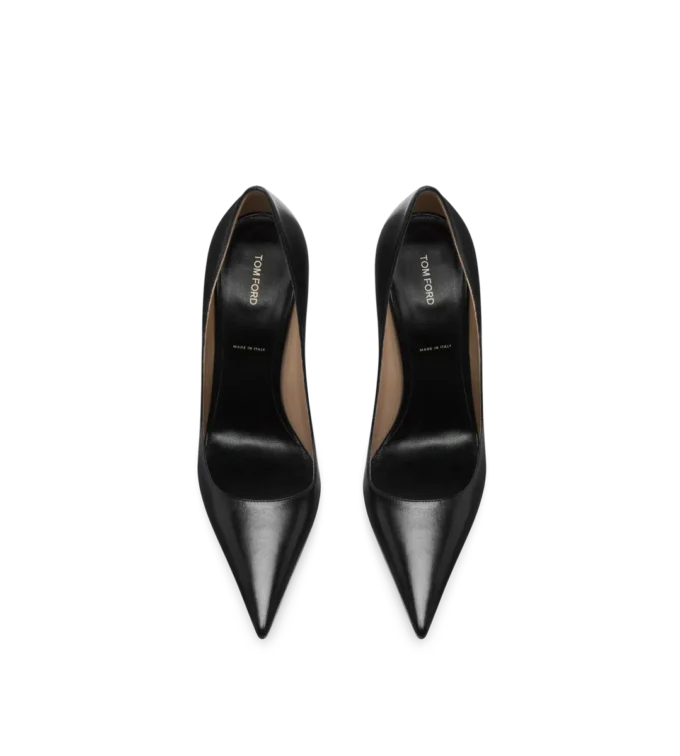 Shiny Leather T Pump Shiny Leather T Pump