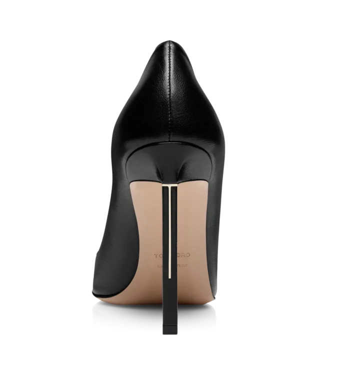 Shiny Leather T Pump Shiny Leather T Pump
