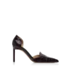 Shiny Stamped Crocodile Leather Eva D’Orsay Pump