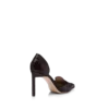Shiny Stamped Crocodile Leather Eva D’Orsay Pump