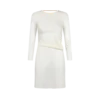 Short Dress with Cut Out and Chain Closure