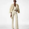 Silk and Wool Twill Open Back Waistcoat