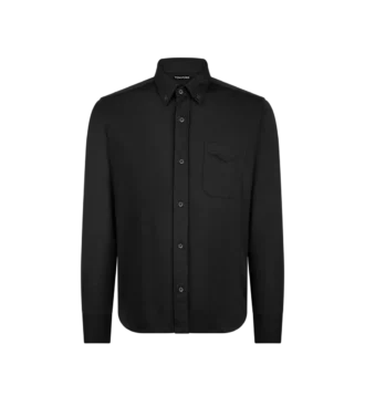 Silk Cotton Blend Button Down