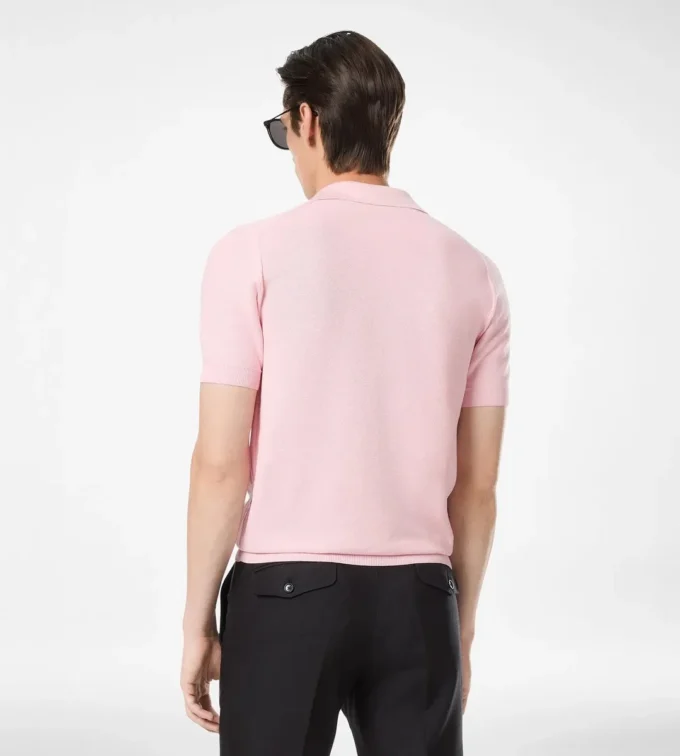 Silk Cotton Piquet Polo