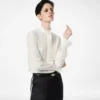 Silk Crepe De Chine Shirt with Plisse Details Silk Crepe De Chine Shirt with Plisse Details