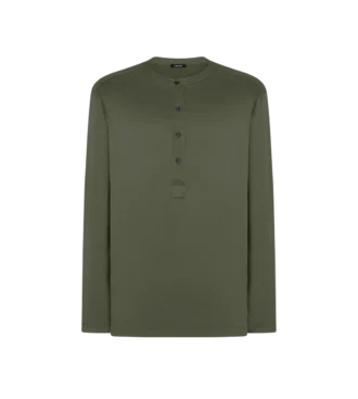 Silk Pajama Henley 