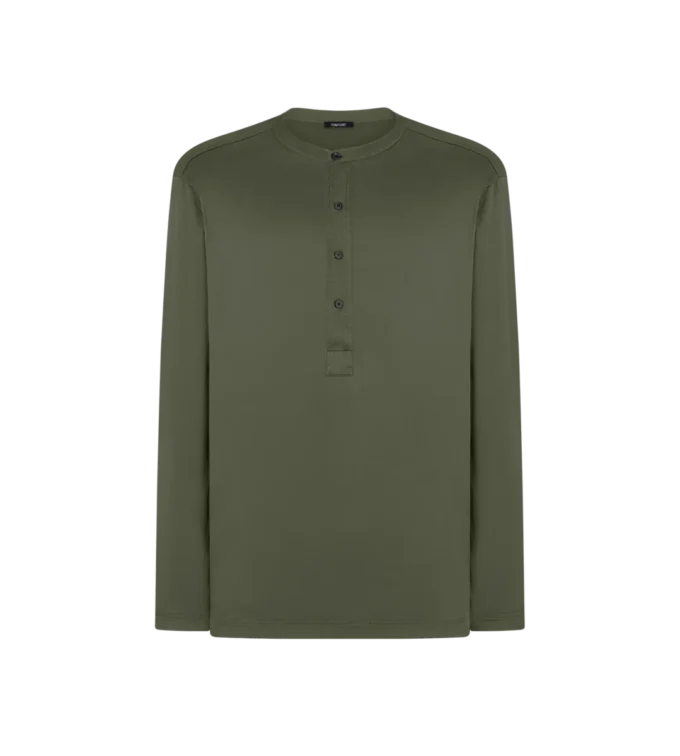 Silk Pajama Henley 