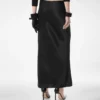 Silk Satin Ankle Length Bias Skirt