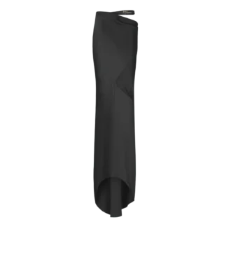Silk Satin Long Bias Skirt