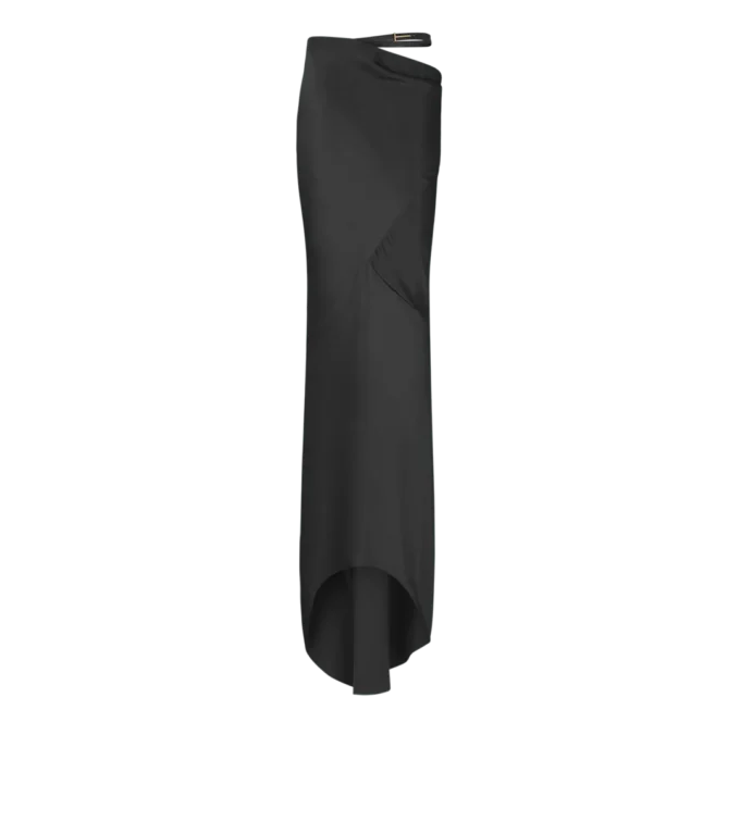 Silk Satin Long Bias Skirt