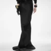 Silk Satin Long Bias Skirt