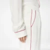 Silk Twill Pj Pants with Piping Silk Twill Pj Pants with Piping