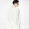 Silk Twill Pj Shirt with Piping and Tonal Tf Embroidered Logo