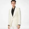 Silk Viscose Jacquard Evening Jacket