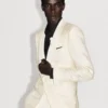 Silk Viscose Jacquard Evening Jacket