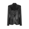 Silky Guanteria Leather Single Breasted Jacket Silky Guanteria Leather Single Breasted Jacket