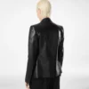 Silky Guanteria Leather Single Breasted Jacket Silky Guanteria Leather Single Breasted Jacket