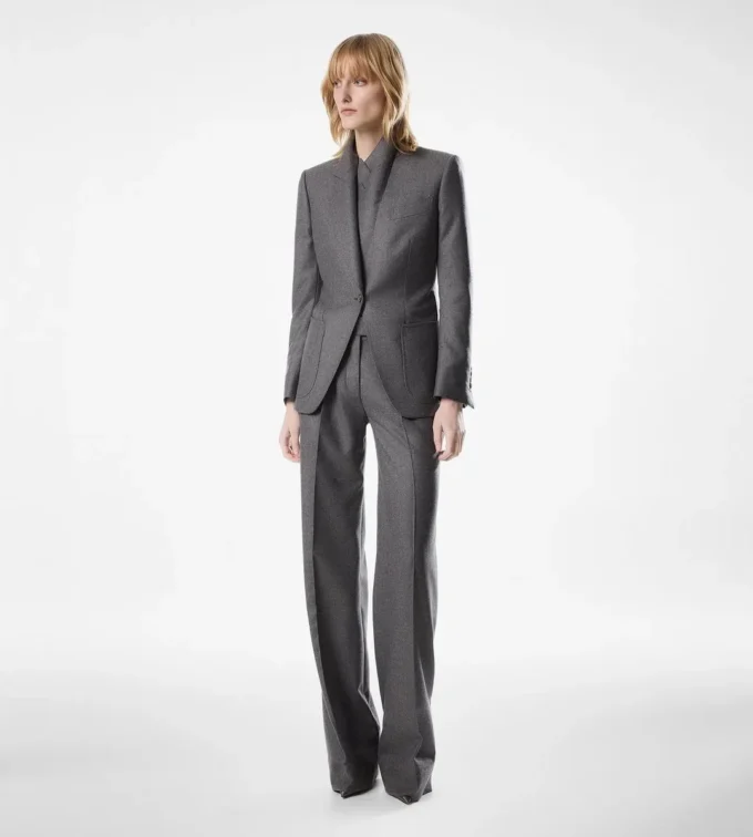 Tailored Double Pleat Wide Leg Pants Tailored Double Pleat Wide Leg Pants