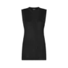 Sleeveless Crewneck Knit with Side Slits