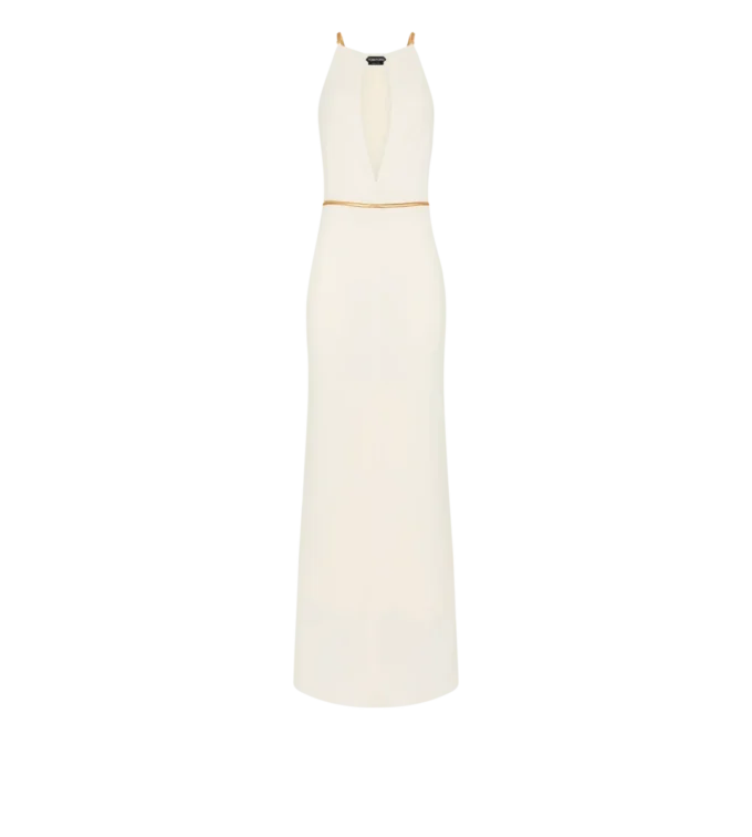 Sleeveless Evening Dress with Cut Outs Sleeveless Evening Dress with Cut Outs