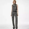 Sleeveless Lavalliere Silk Blouse Sleeveless Lavalliere Silk Blouse