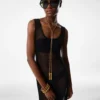Sleeveless Scoop Neck Dress