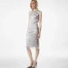 Sleeveless Silk Top with V-Back and Lace Inserts Sleeveless Silk Top with V-Back and Lace Inserts