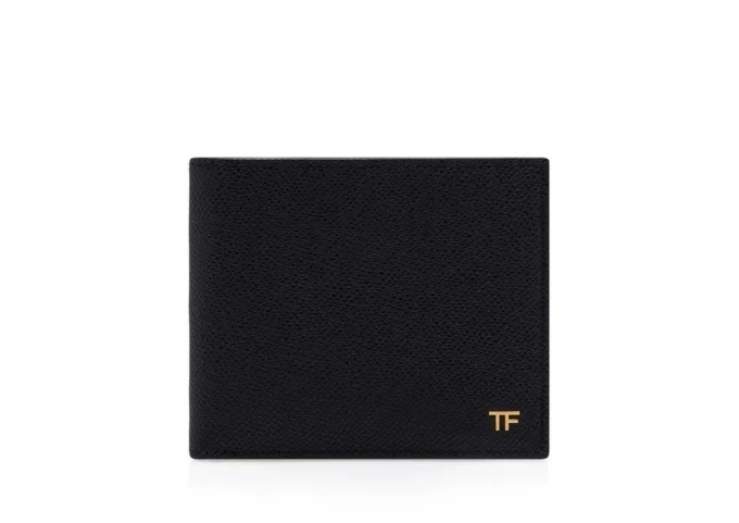 Small Grain Leather Bifold Wallet