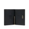 Small Grain Leather Folding Money Clip Cardholder Small Grain Leather Folding Money Clip Cardholder