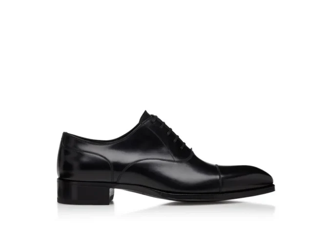 Smooth Leather Elkan Cap Toe Lace Ups