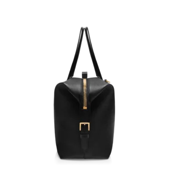 Smooth Leather Side Buckle Holdall