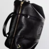 Smooth Leather Side Buckle Holdall