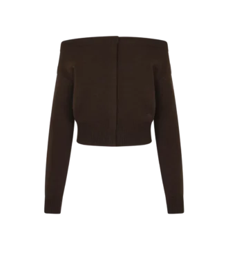 Soft Cashmere Open-Neck Shrunken Cardigan