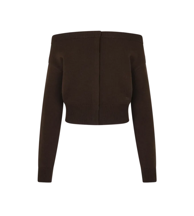 Soft Cashmere Open-Neck Shrunken Cardigan