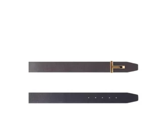 Soft Grain Leather T Icon Belt