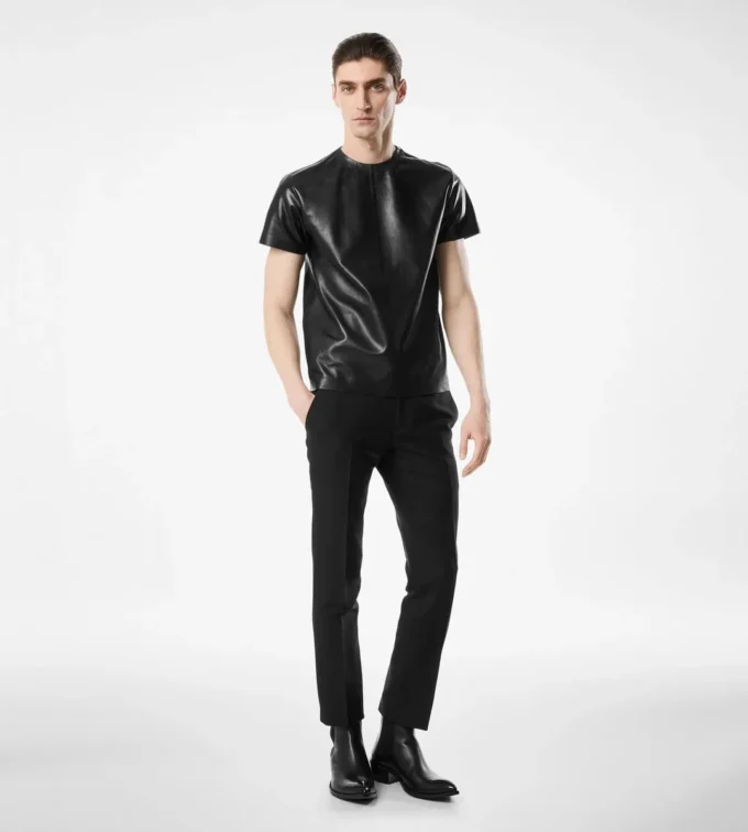 Soft Nappa Plonge Crew Neck Soft Nappa Plonge Crew Neck