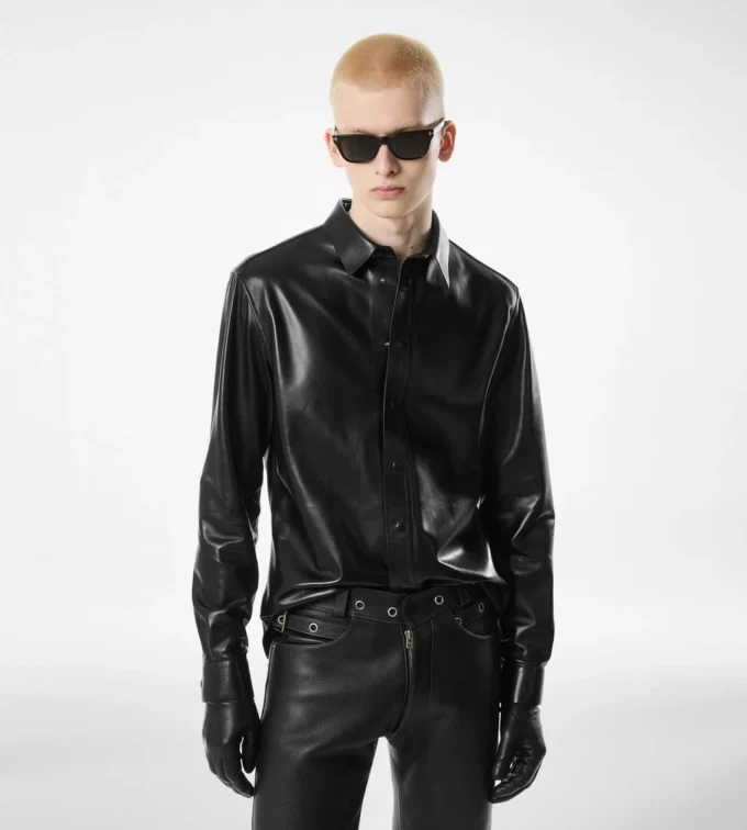 Soft Nappa Plonge Shirt