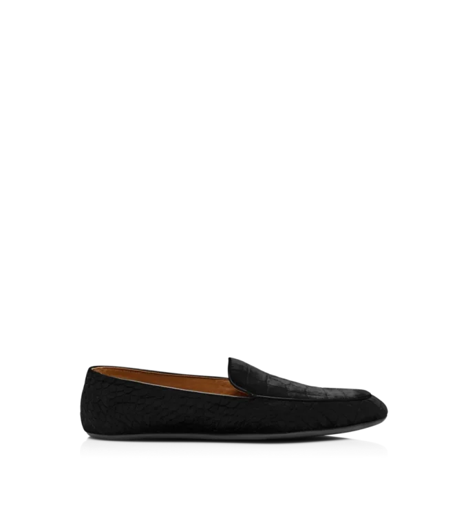Stamped Croc Velvet Slippers Stamped Croc Velvet Slippers