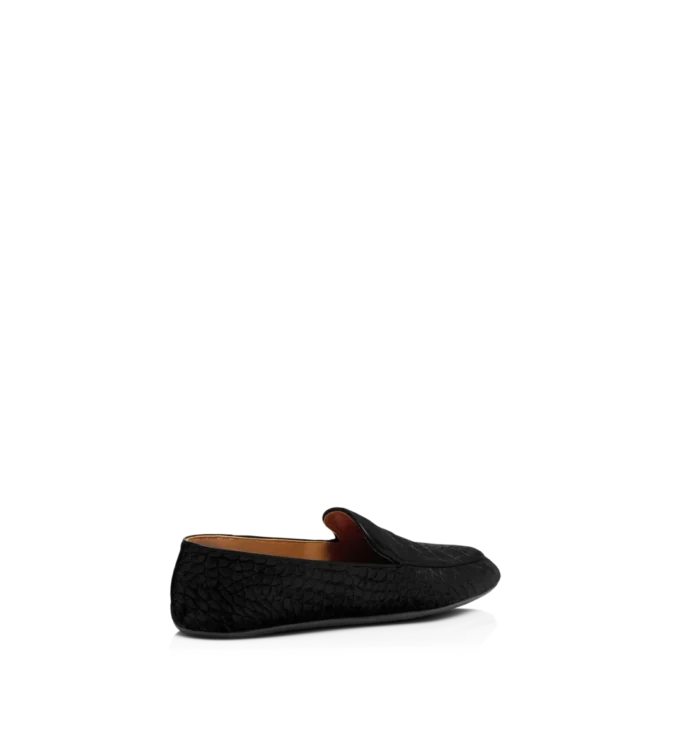 Stamped Croc Velvet Slippers Stamped Croc Velvet Slippers