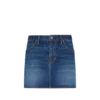 Stone Washed Denim Mini Skirt