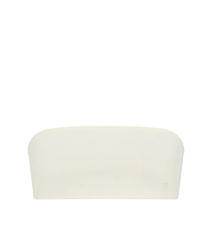 Strapless Bandeau with Tonal Tf Embroidered Logo