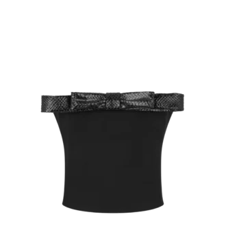 Strapless Top with Bow Detail Strapless Top with Bow Detail